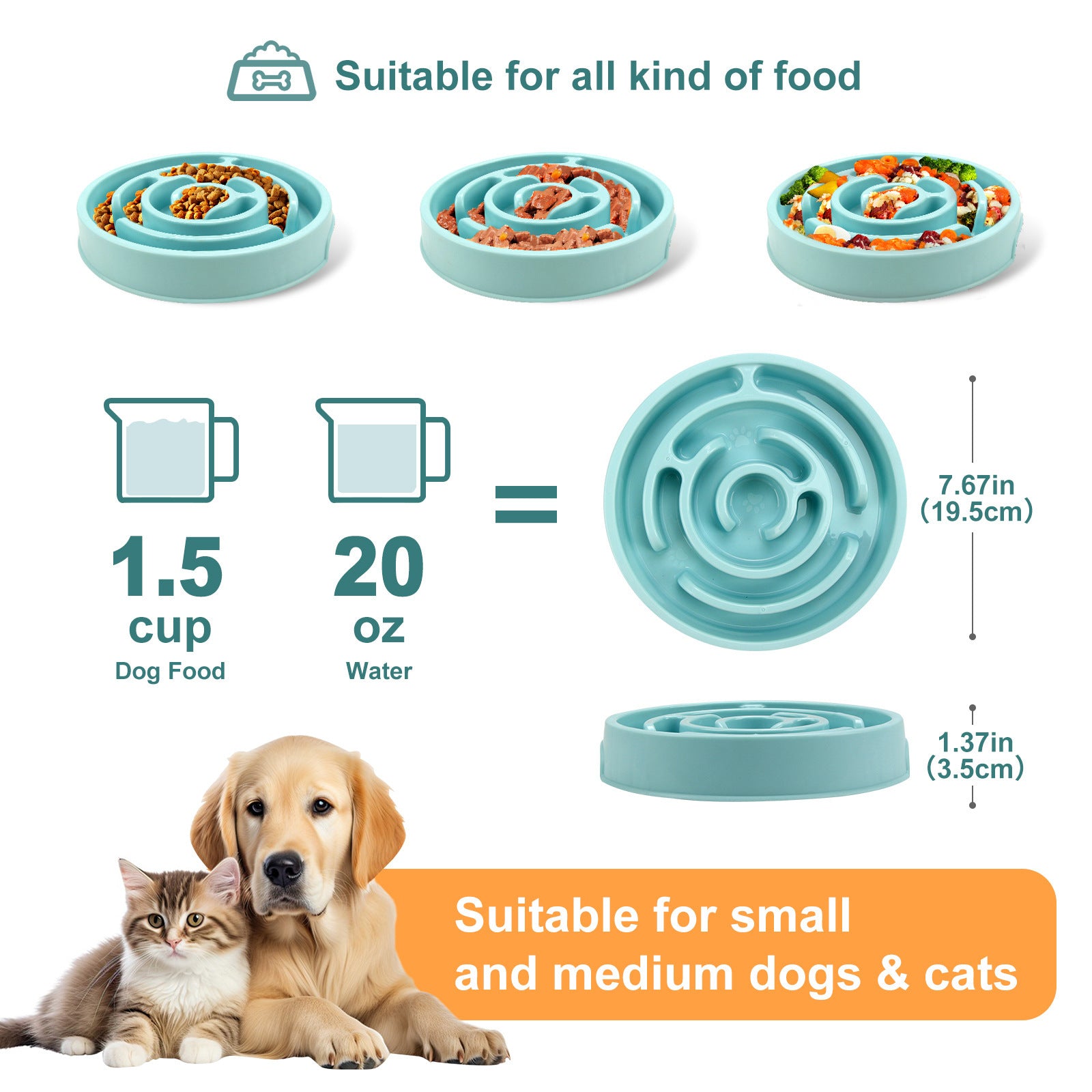Pawfect Pace – Anti-Choke Puzzle Feeder Bowl