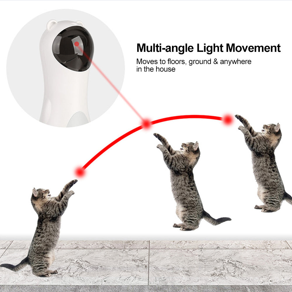 Paw-mazing LED Laser Bear for Playful Kitties