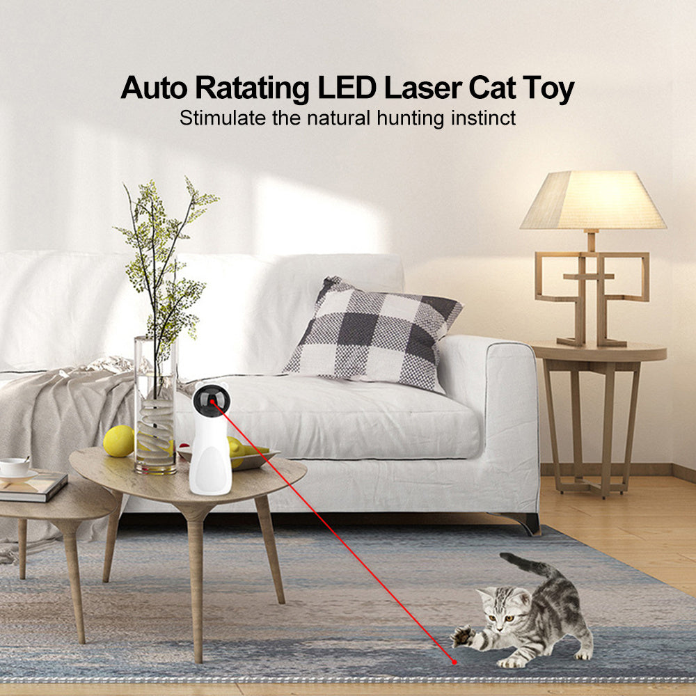 Paw-mazing LED Laser Bear for Playful Kitties