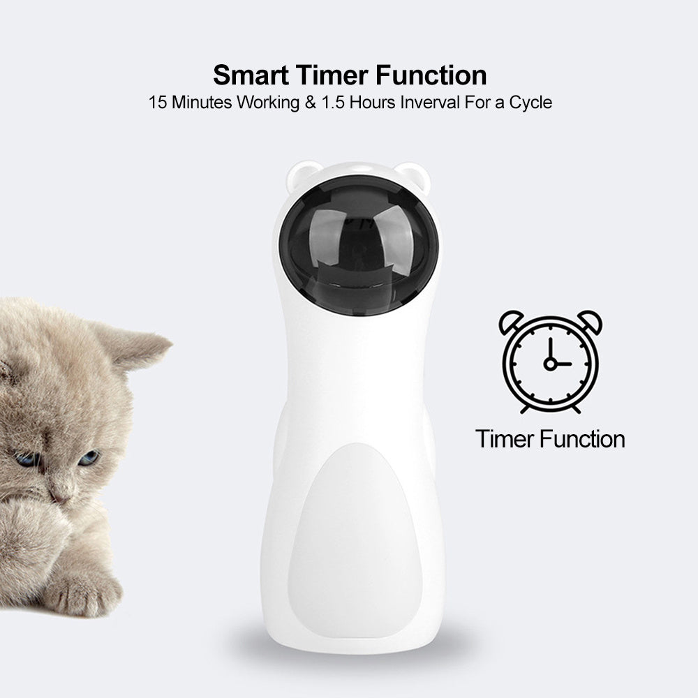 Paw-mazing LED Laser Bear for Playful Kitties