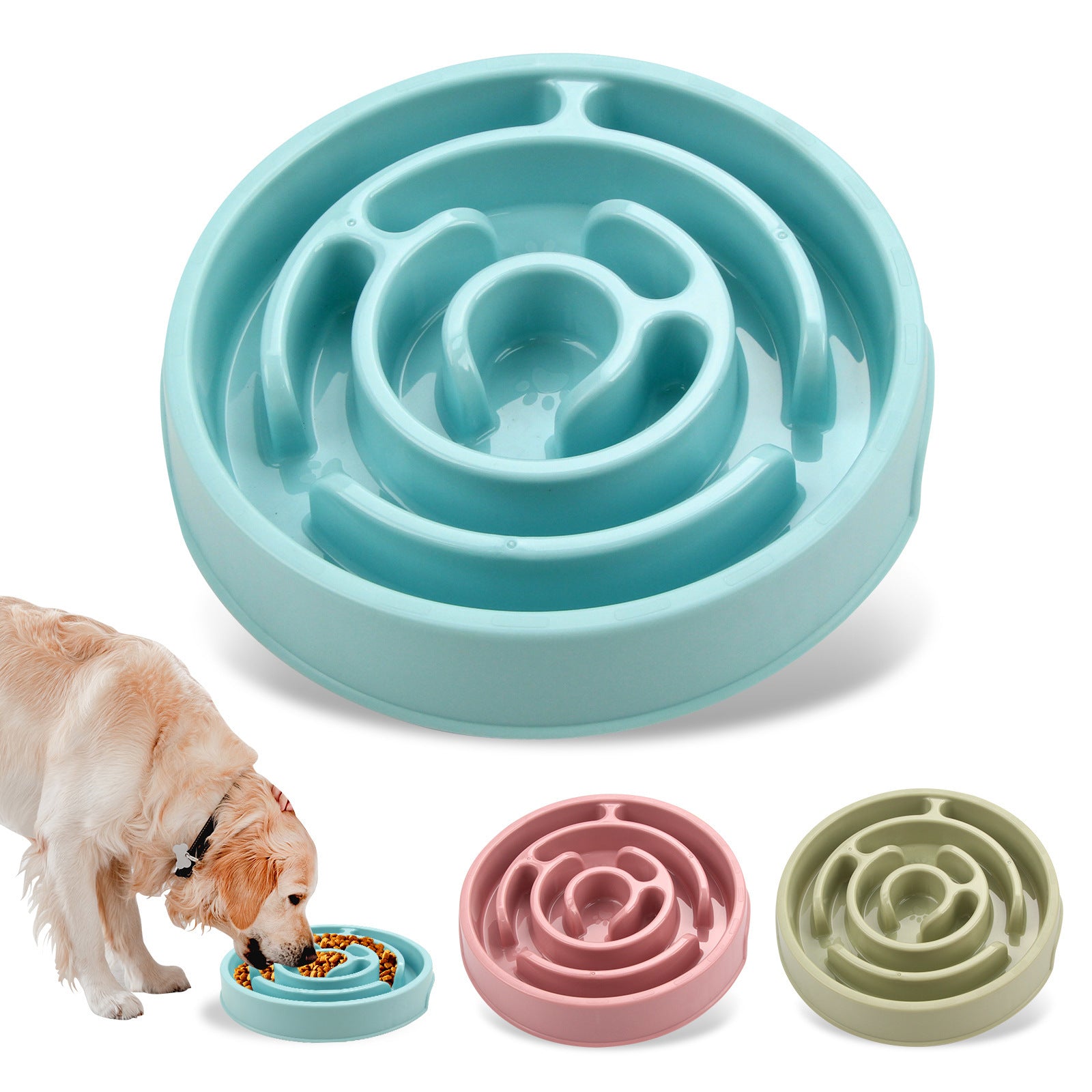 Pawfect Pace – Anti-Choke Puzzle Feeder Bowl
